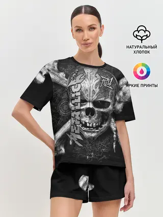 Женская пижама с шортами / Metallica