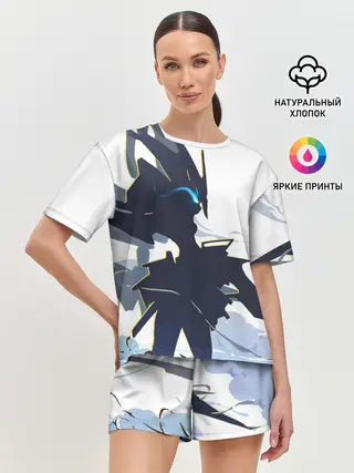 Женская пижама с шортами / Darling абстрация