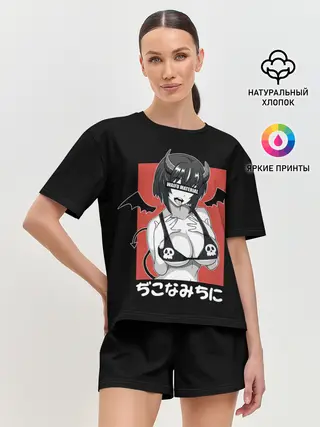 Женская пижама с шортами / Waifu Material