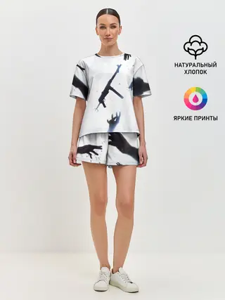 Женская пижама с шортами / Бателфилд МП 40