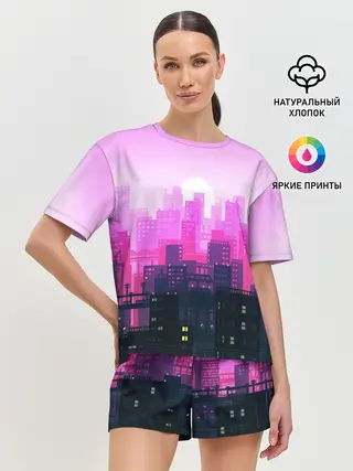 Женская пижама с шортами / CITY
