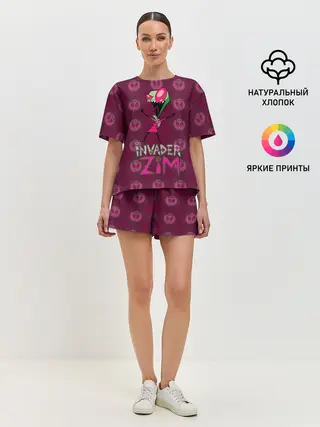 Женская пижама с шортами / Захватчик Зим