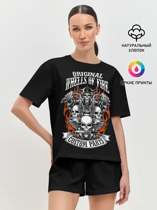 Женская пижама с шортами / Whells of fire