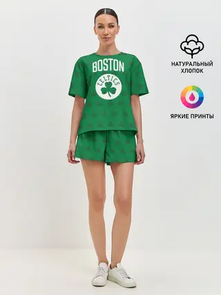Женская пижама с шортами / Boston Celtics