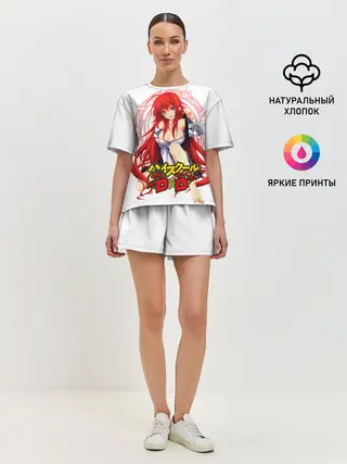 Женская пижама с шортами / High School DxD, Риас