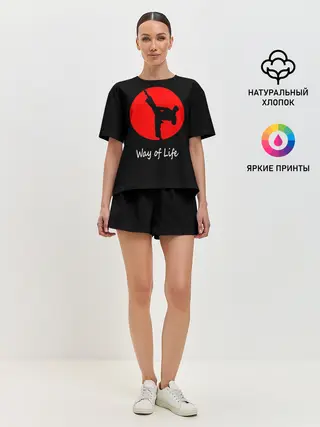 Женская пижама с шортами / Каратэ