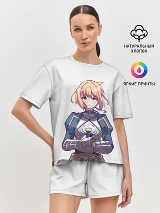 Женская пижама с шортами / Девушка рыцарь