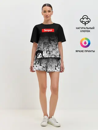 Женская пижама с шортами / Senpai