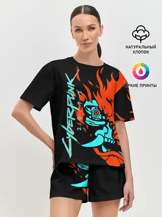 Женская пижама с шортами / Cyberpunk 2077