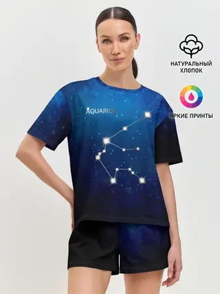 Женская пижама с шортами / Водолей
