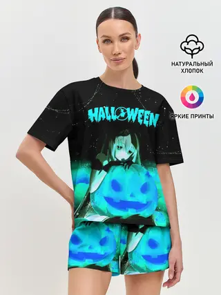 Женская пижама с шортами / Halloween