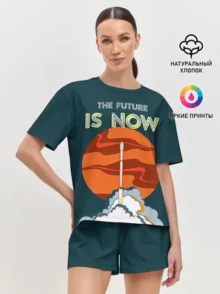 Женская пижама с шортами / THE FUTURE IS NOW