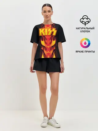 Женская пижама с шортами / Kiss