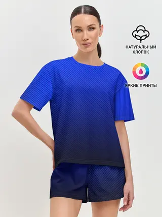 Женская пижама с шортами / CARBON BLUE | СИНИЙ КАРБОН