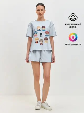 Женская пижама с шортами / BTS
