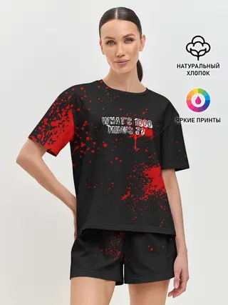 Женская пижама с шортами / Whats 1000 minus 7?