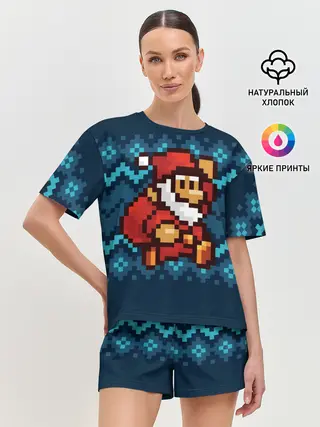 Женская пижама с шортами / Марио Санта Клаус
