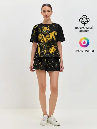Женская пижама с шортами / Bumblebee