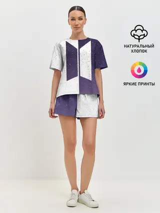 Женская пижама с шортами / BTS STARS