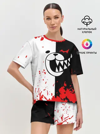 Женская пижама с шортами / MONOKUMA Blood