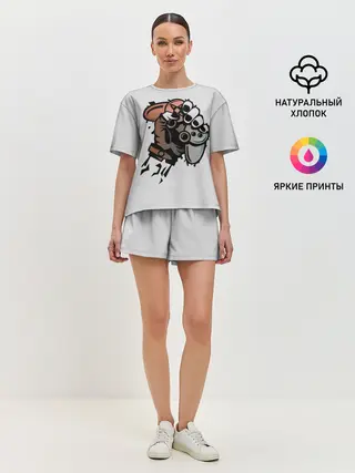 Женская пижама с шортами / Gamer