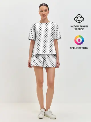 Женская пижама с шортами / Bruno Buccellati Style Ver.1