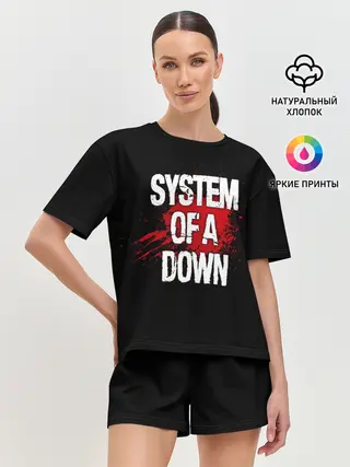 Женская пижама с шортами / System of a Down