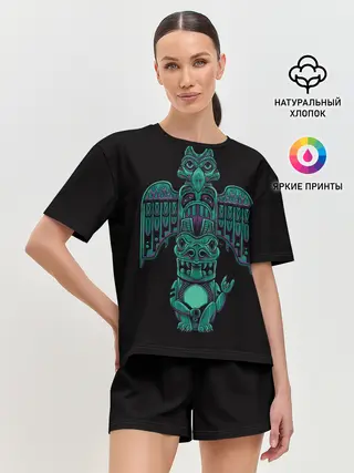 Женская пижама с шортами / Тотем