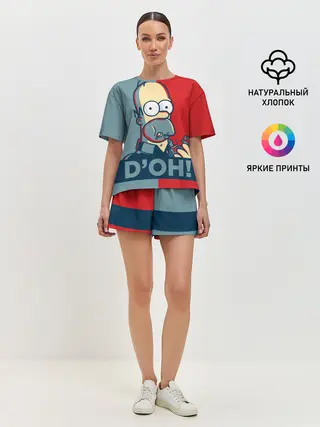 Женская пижама с шортами / Homer Simpson