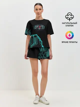 Женская пижама с шортами / Skrillex