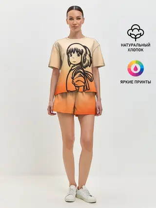 Женская пижама с шортами / Тихиро Огино