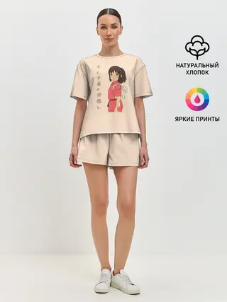 Женская пижама с шортами / Девочка Тихиро