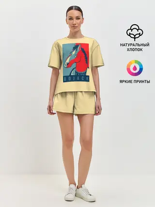 Женская пижама с шортами / Конь БоДжек #2