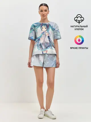 Женская пижама с шортами / Сияние Мика Хацуне