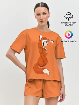 Женская пижама с шортами / Барышня Лиса