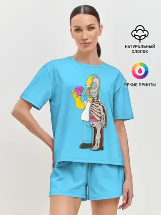 Женская пижама с шортами / Гомер