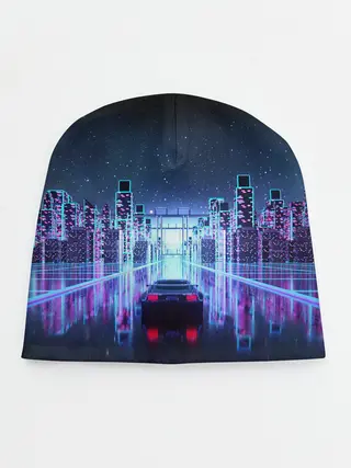 Детская шапка / SYNTHWAVE / RETROWAVE