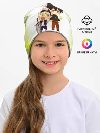 Детская шапка / Аста и Юно Чёрный клевер