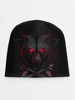Детская шапка / Волк 3D