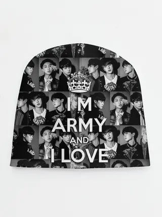 Детская шапка / I am army and I lover BTS