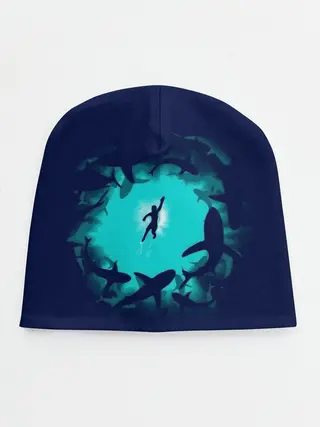 Детская шапка / Swimming in the sea