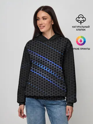 Женское худи / СТАЛЬНАЯ СЕТКА НЕОН | STEEL MESH NEON