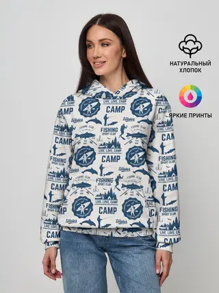 Женское худи / Fishing Club