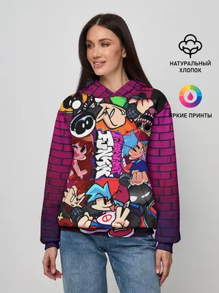 Женское худи / ВСЕ ПЕРСОНАЖИ ИЗ ИГРЫ