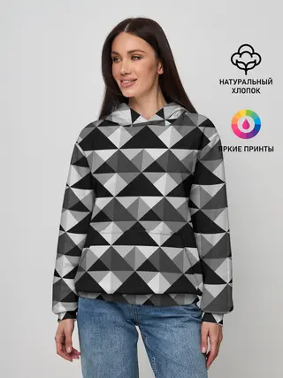 Женское худи / Современный геометрический