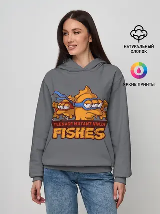 Женское худи / Рыбы ниндзя