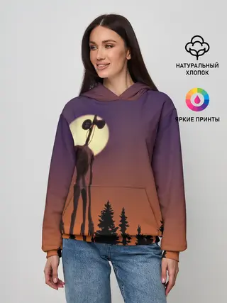 Женское худи / Gradient Forest Siren Head
