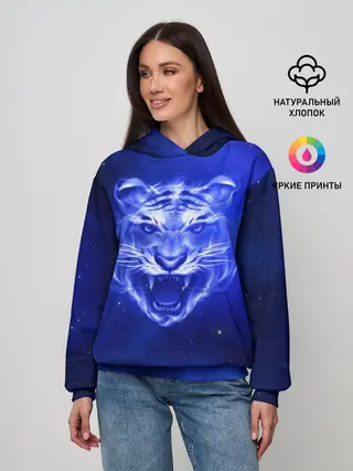 Женское худи / Космический тигр