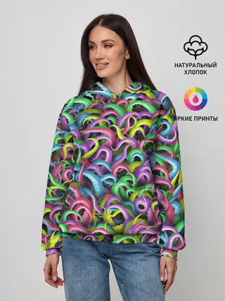 Женское худи / Психоделические щупальца
