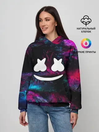 Женское худи / Marshmello NEON